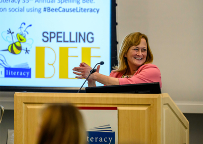 2025-First-Literacy-Spelling-Bee-Terry-At-Podium