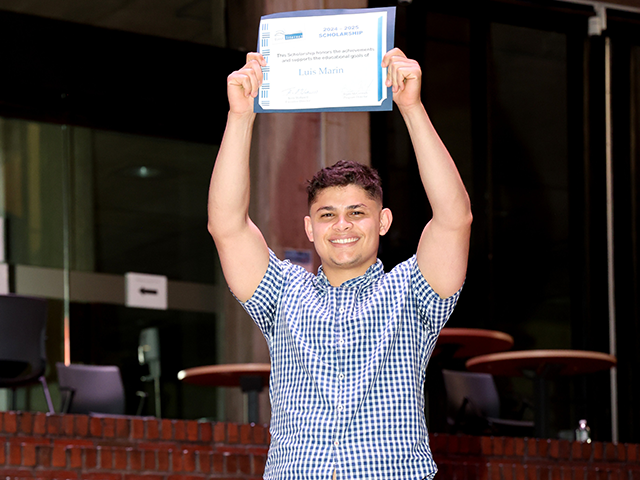 In Pursuit of a Better Life: Luis Marin Named Tom Brunnick Memorial Scholar